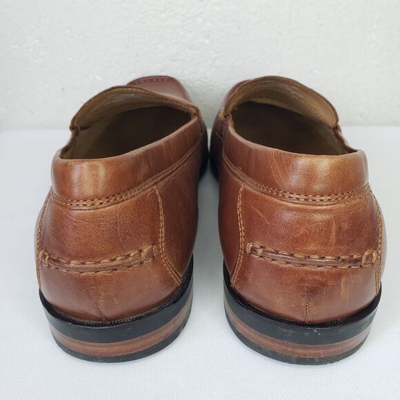 Cole Haan Grand OS Pinch Hand Sewn Marine Classic Loafer Mens 13 M Brown Leather